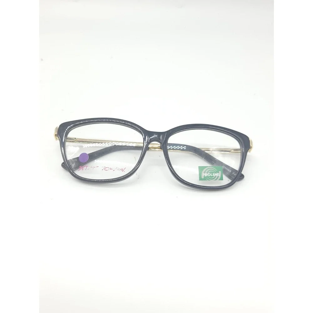 Betsey Johnson Iconic Eyeglasses Black Full Rim Frames 50-16-131